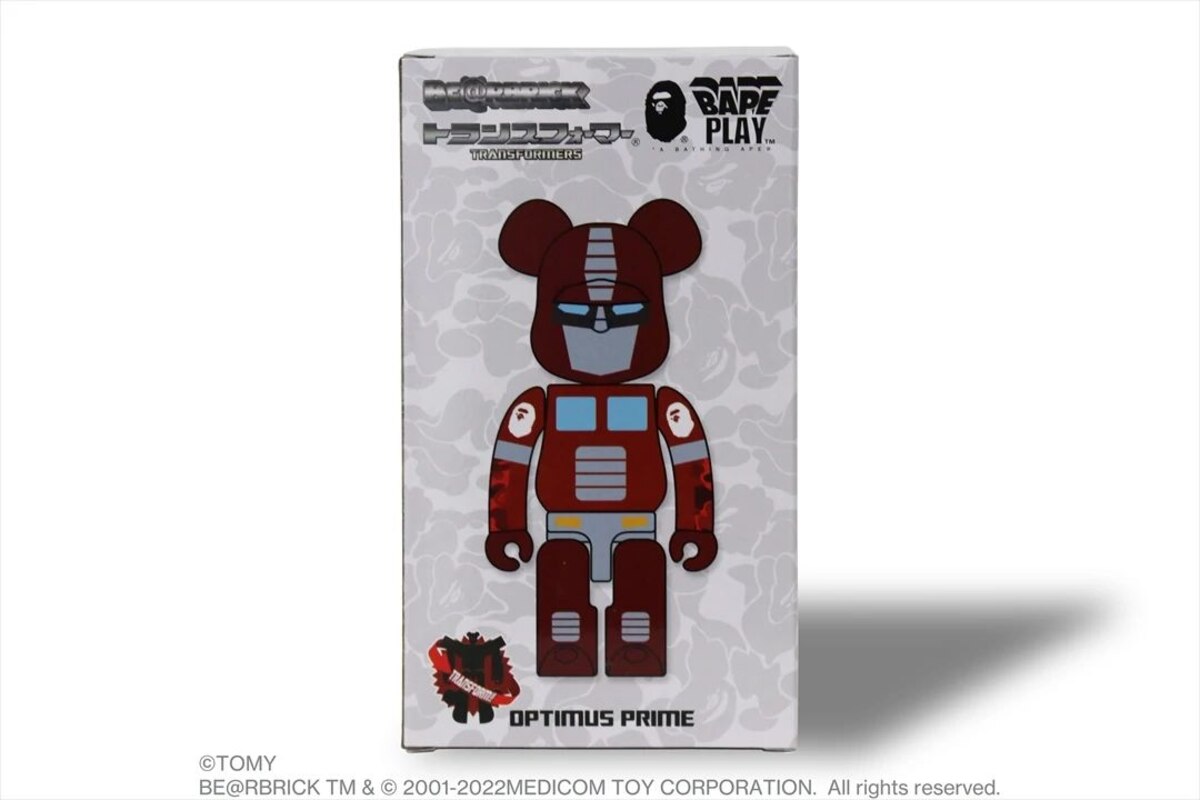 Transformers x BAPE 200% Red Version Optimus Prime Official Images